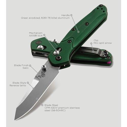 Benchmade 945 Mini Osborne, Axis Folding Knife, Re