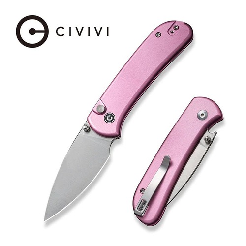CIVIVI C22030E-5 Qubit Folding Knife, Button Lock,
