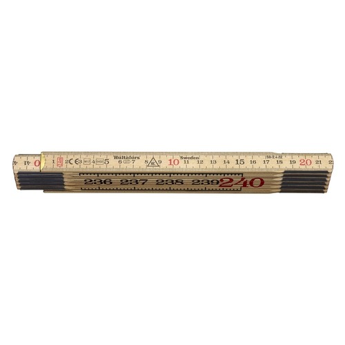 Hultafors 59-2.4-12 Wooden Folding Ruler Metric - 