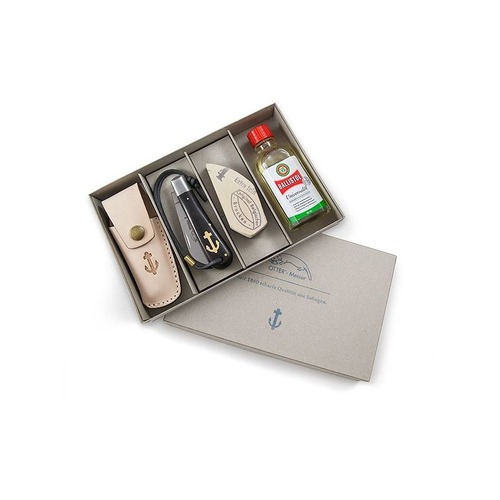 Otter-Messer Set172 Rauchereiche Anchor Knife Gift