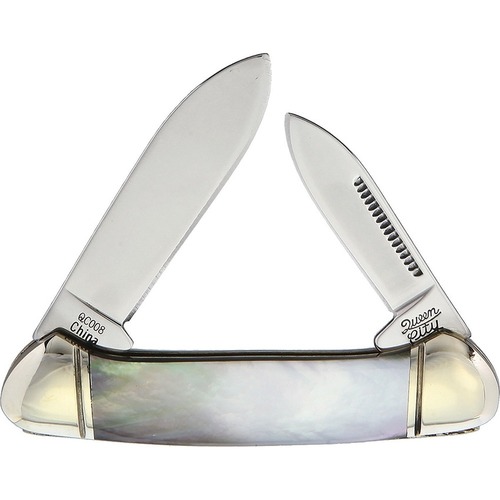Queen Cutlery Mini Canoe Black Pearl Folding Knife