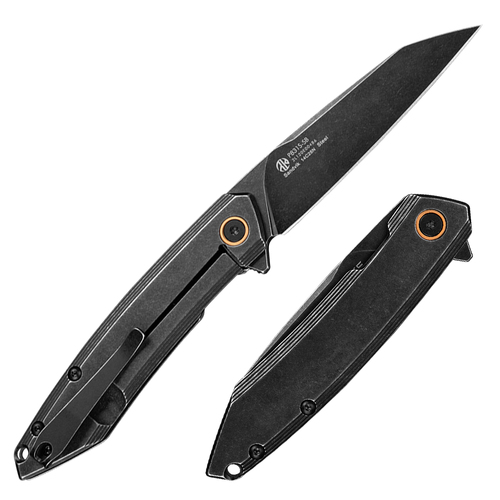 RUIKE RKP831S-SB Folding Knife, Black Stonewashed