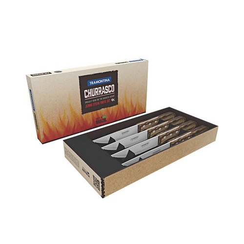 Tramontina  Jumbo Steak Knives Set 4 - Brown Polyw