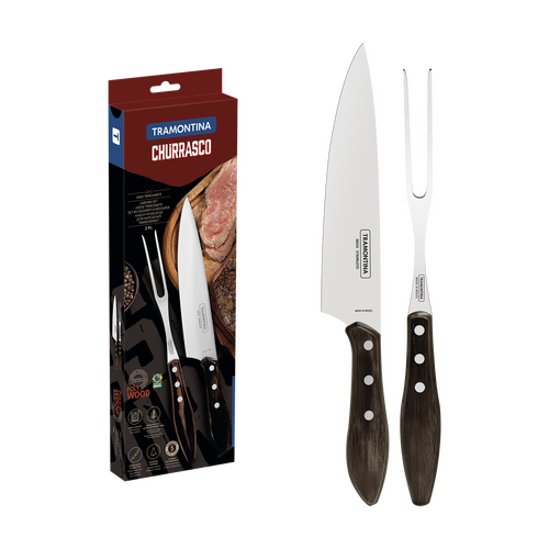 2PC CHURRASCO POLWOOD BARBEQUE SET