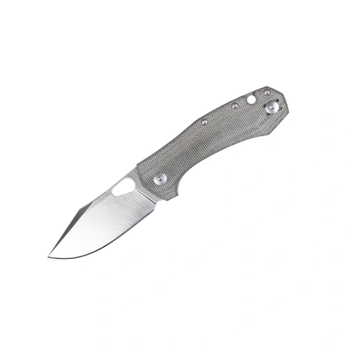 Green Canvas Micarta / Satin Elmax